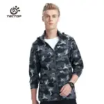 TECTOP-outdoor-men-women-Camouflage-printing-elasticity-jackets-with-hood-windproof-waterproof-camping-hiking-running-coat