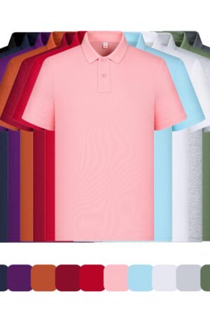 DVS5C501 220g Sorona Cooling Antibacterial4-Way Stretch Italian-Style Wide Lapel2-Button Polo Shirt