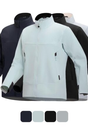 DVS25140 Arc'teryx Alternative Nylon 4-Way Stretch Water-Repellent Stand Collar Single Windbreaker