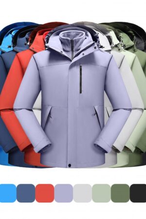 DVS86111 Value Matching Ultra-Soft Lining Solid Color3-in-1 Jacket