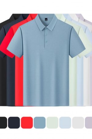 DVSTMT92 Lightweight Sorona Plain Weave Solid Color Seamless Pressed-Seam Polo Shirt