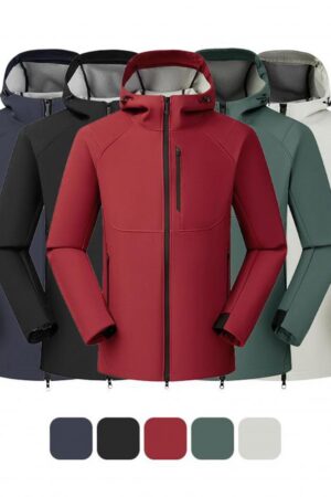 DVST2613 Quality Bound Edge Solid Color Front Panel Single-Layer Softshell Hooded