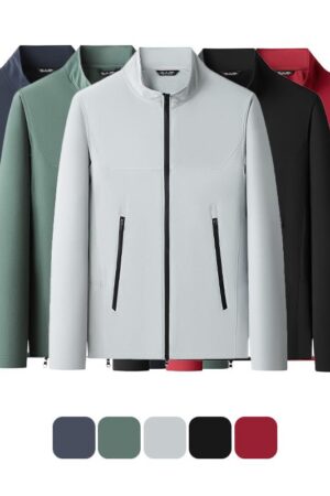 DVST2629 High Quality Style Outdoor Lightweight Sports Stand Collar Windbreaker Outerwear