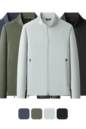 DVSB6511 Quality Lightweight Casual Sports Softshell Outerwear Stand Collar Top