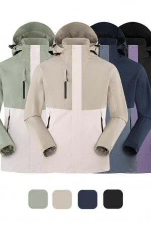 DVS4RC07 Full Heat-Sealed Color-Block Waterproof Standard 3-in-1 Jacket