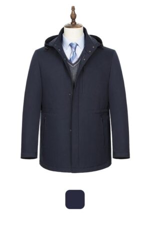 DVS21Y67 Premium BusinessTeflon3-ProofYKK ZipperGoose DownLiningDetachableMen'sDown Jacket