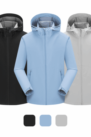 DVS30867 75DHigh ElasticityLightweightFull Bound EdgeComposite FeatherSingle JacketWindbreaker