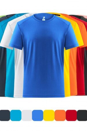High-End Design Functional Contrast Stitching Short Sleeve Crew Neck T-Shirt