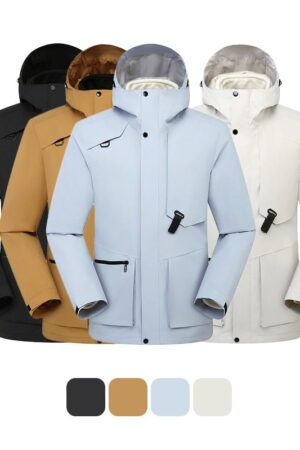 DVSLJ603 Fashion Casual National Standard Waterproof 50% Down Lining 3-in-1 Jacket