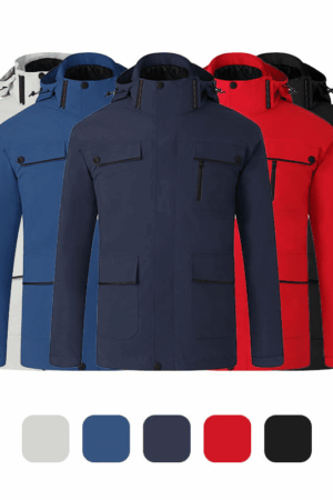 DVS-TW88091 Elegant Solid Color Polar Fleece Lining3-in-1 Jacket