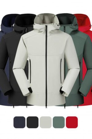 DVSB6503 Super Value Contrast Zipper Hooded Softshell Jacket