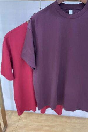 40 s240 g Cool Smooth Combed Compact Cotton Streetwear Drop Shoulder Crew Neck T-Shirt