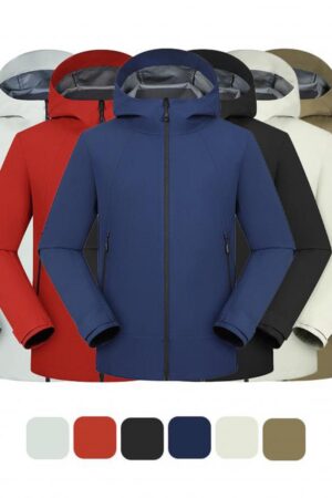 DVST9702 T9004-in-1Lightweight BreathableMembraneYKK ZipperHoodedHardshellJacket