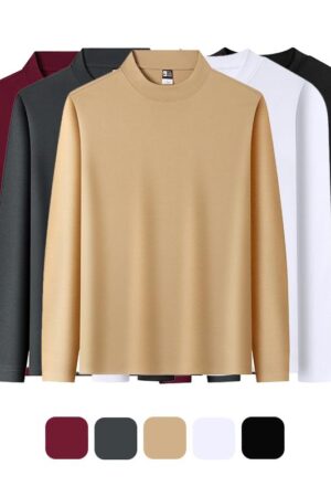 40 s Double-Face Sorona Long-Staple Cotton Crew Neck Long Sleeve T-Shirt