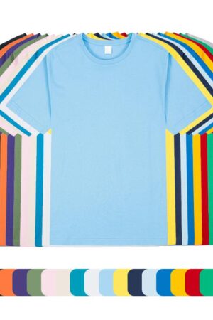 DVSY9100 Premium Retail Quality 170 g Compact Siro-Spun Pure Cotton Crew Neck T-Shirt Kids Version