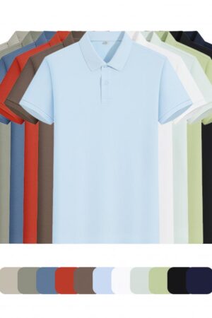 DVS6255M 50-Count Modal Cloud Cotton 2-Button Lauren-Style Polo Shirt