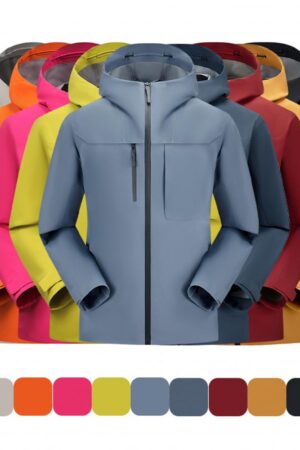 DVS5C08D Storm-Level Waterproof 3-Layer Composite Feather Fleece Waterproof Hardshell Single Jacket