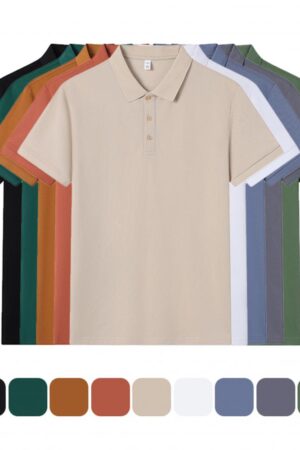 DVSF8288 40s200g DuPont Sorona Solid Color Polo Shirt