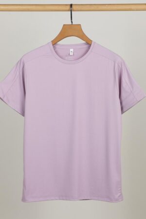 Premium级Seraphine Solid Color Seamless Heat-Sealed Quick-Dry Crew Neck T-Shirt