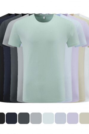 Premium Functional Cooling Antibacterial Double-Face Sorona Crew Neck T-Shirt