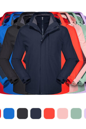 DVS-AR10819-AR10820 Couple Color-Block3-in-1 Jacket