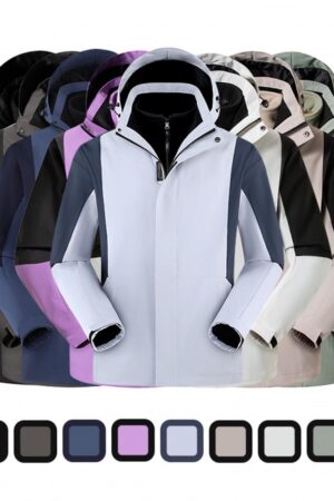 DVS-LT23301 Fashion Drop Shoulder Detachable3-in-1 Jacket