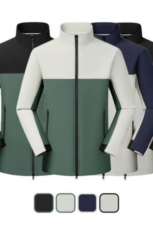DVST2618 Quality Bound Edge Contrast Front Panel Single-Layer Softshell Stand Collar